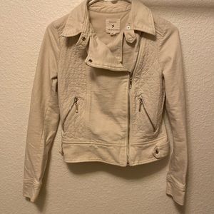 Forever 21 Cream Moto Jacket